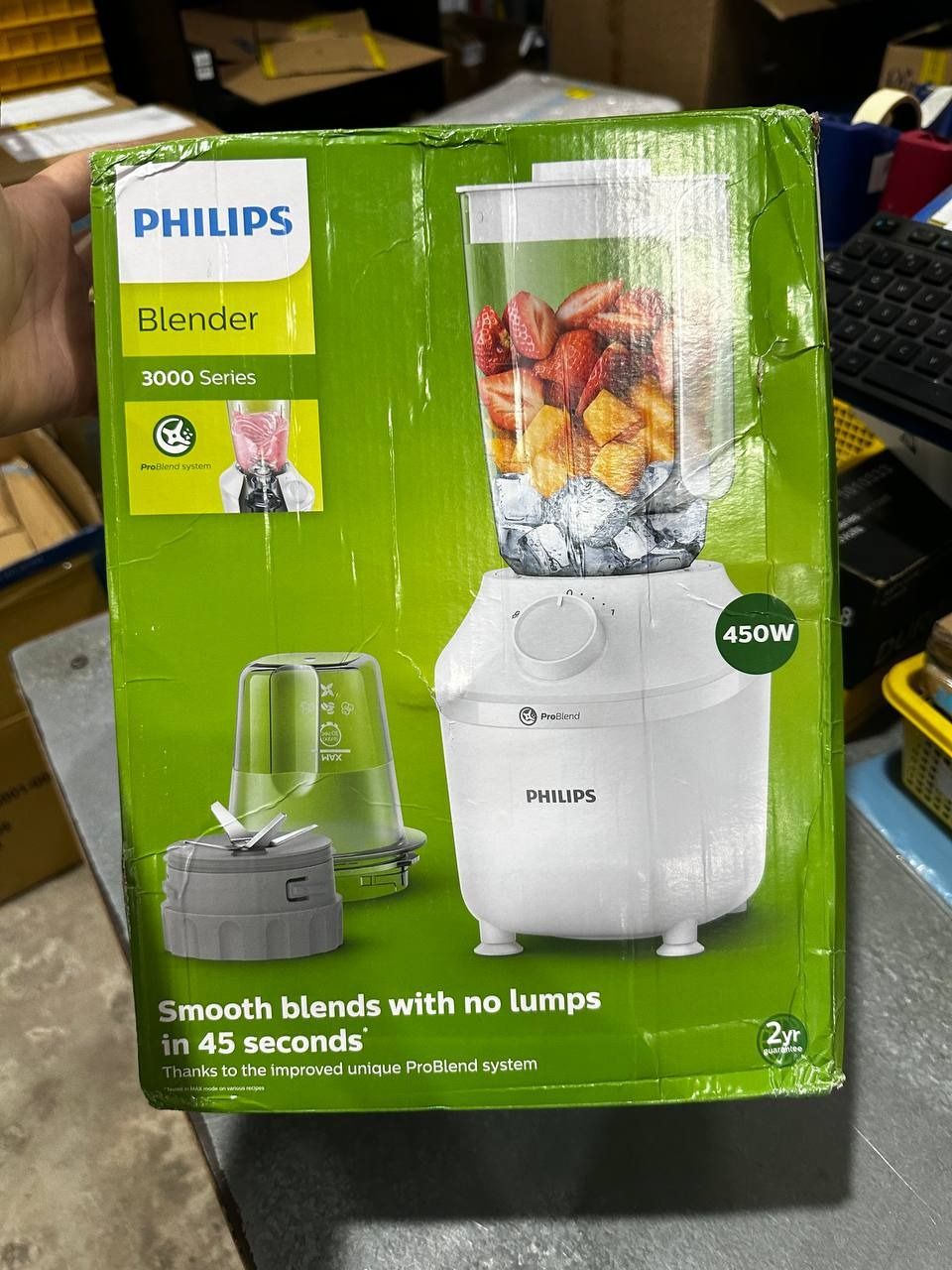 Máy Xay Sinh Tố PHILIPS HR2041/10 450W - Hàng Chính Hãng