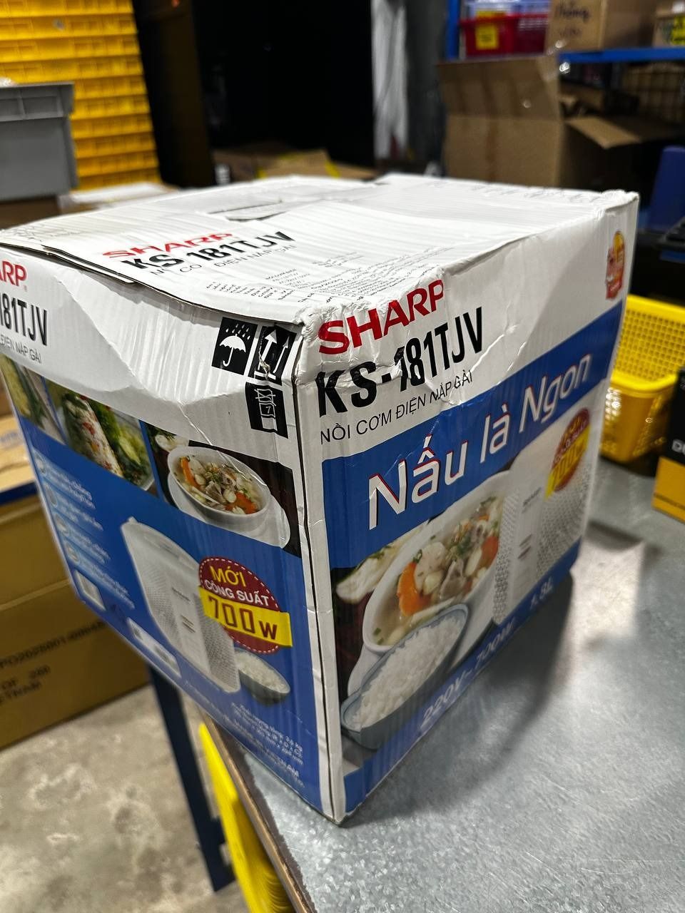 Nồi Cơm Điện Nắp Gài Sharp KS-181TJV - 1.8 L - Hàng chính hãng