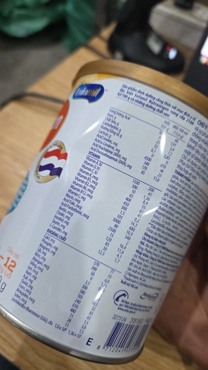 Sữa bột Nutramigen A+ LGG - Sữa cho trẻ dị ứng đạm sữa bò cho trẻ 0-12 tháng (400g)