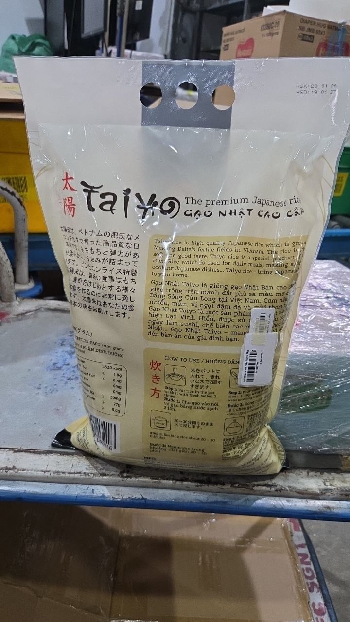 Gạo Nhật Vinh Hiển Taiyo 5kg