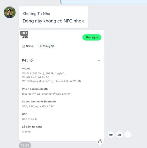 Điện Thoại Oppo A58 6GB/128GB - Hàng Chính Hãng  - Đen