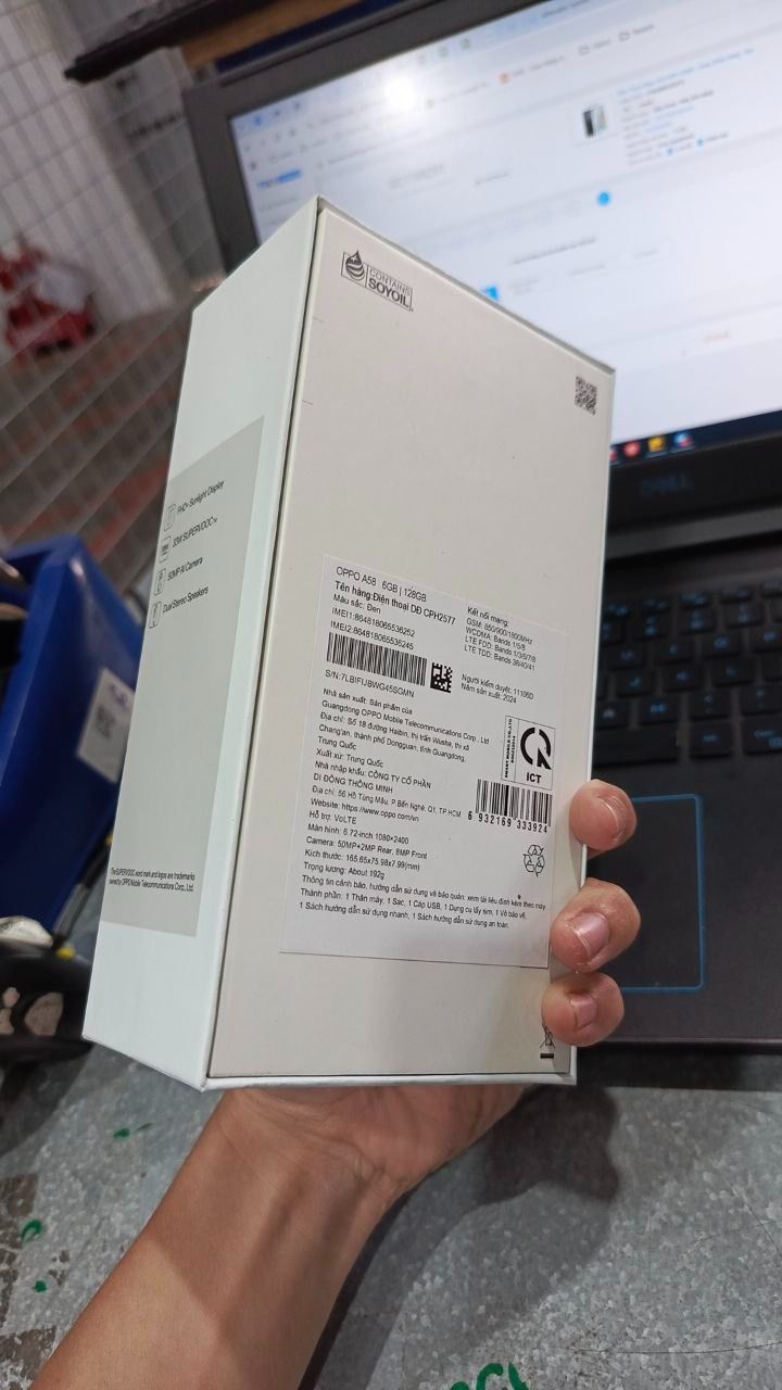 Điện Thoại Oppo A58 6GB/128GB - Hàng Chính Hãng  - Đen