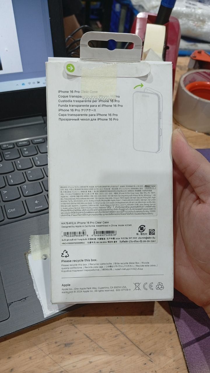 Ốp lưng iPhone 16 Series - Trong suốt - iPhone 16 Pro