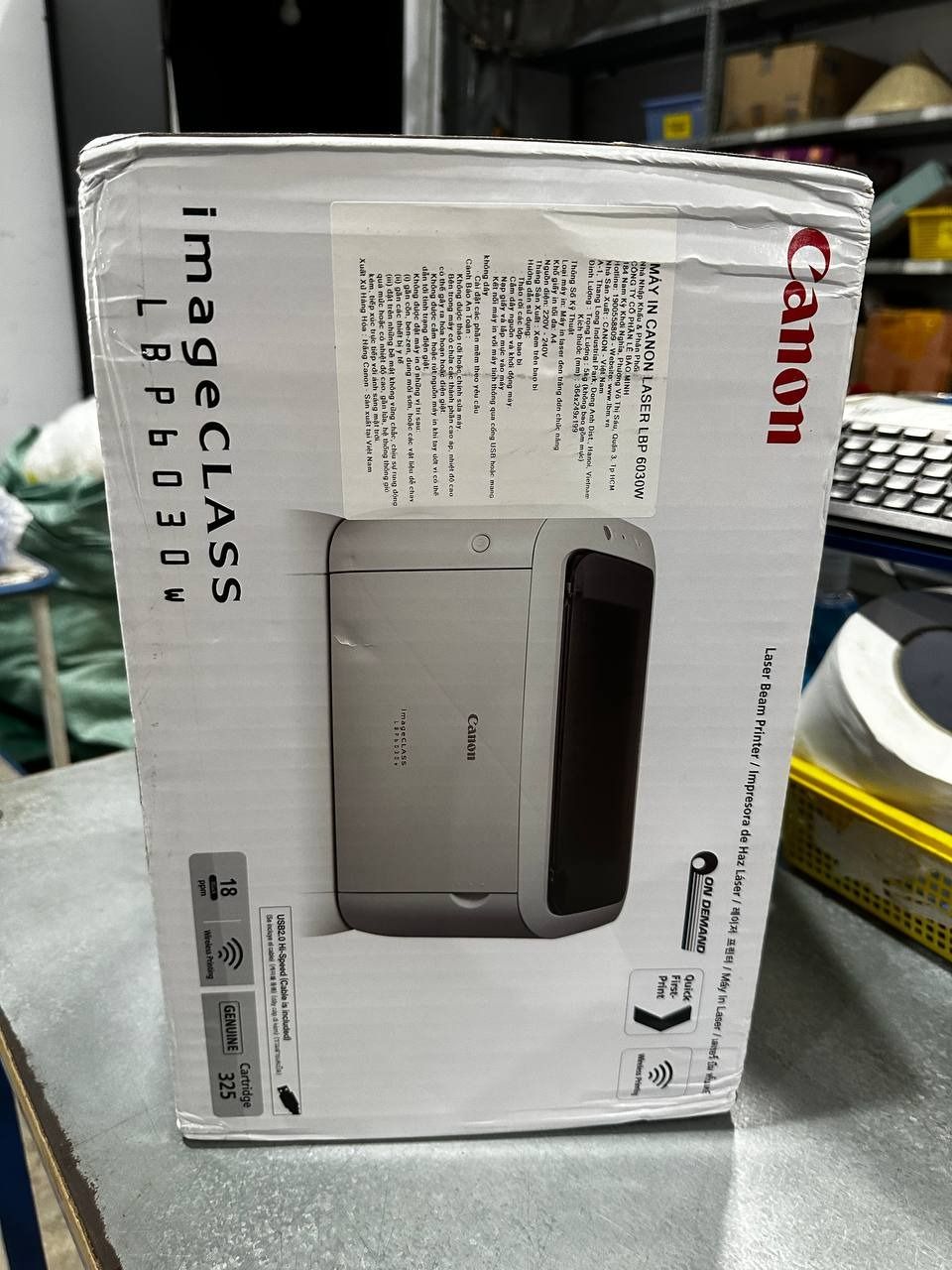 Máy In Laser Đơn Năng Canon LBP 6030W Wifi - Hàng chính hãng