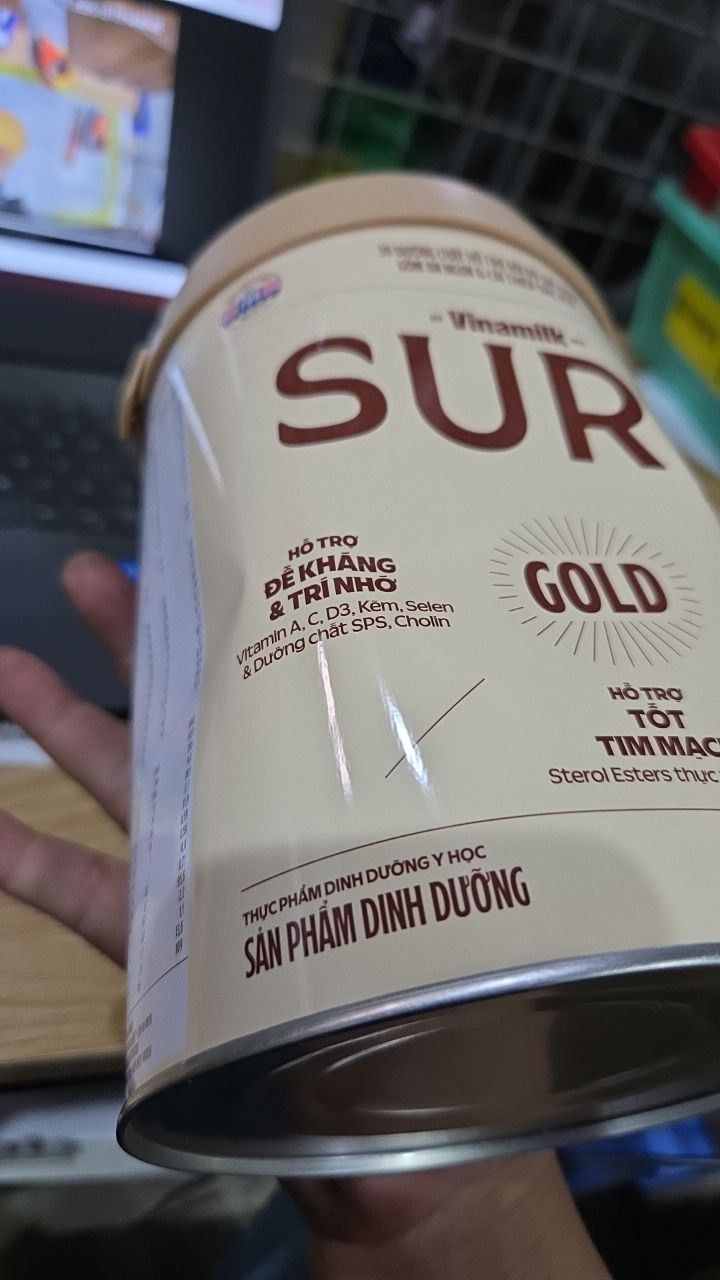 Sữa bột cho người lớn tuổi Vinamilk Sure Prevent 900g (Hộp thiếc) - bổ sung dinh dưỡng và tăng cường sức khỏe