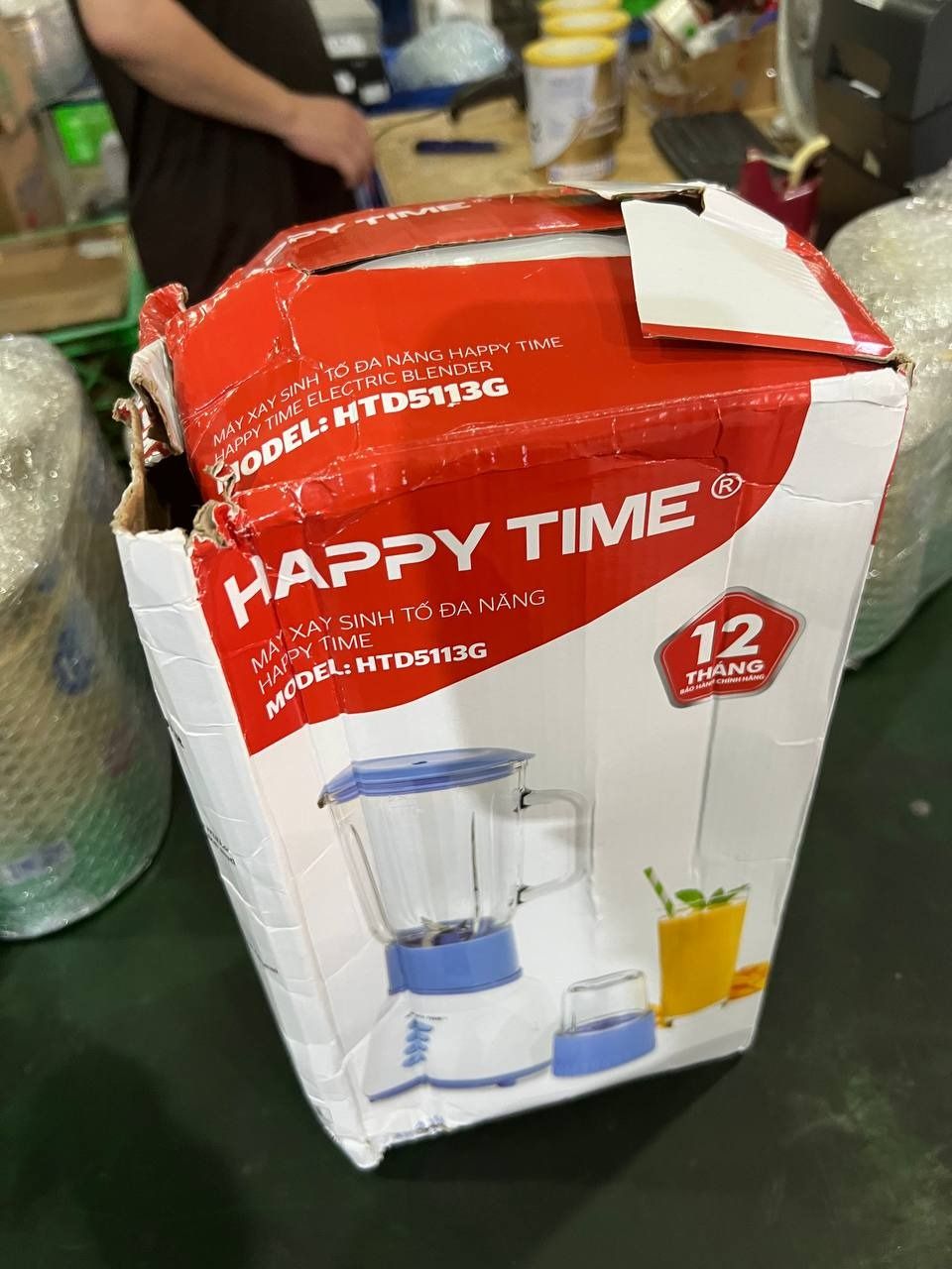 Máy Xay Sinh Tố Đa Năng Sunhouse HappyTime HTD5113G (Xanh) 350W - Hàng chính hãng