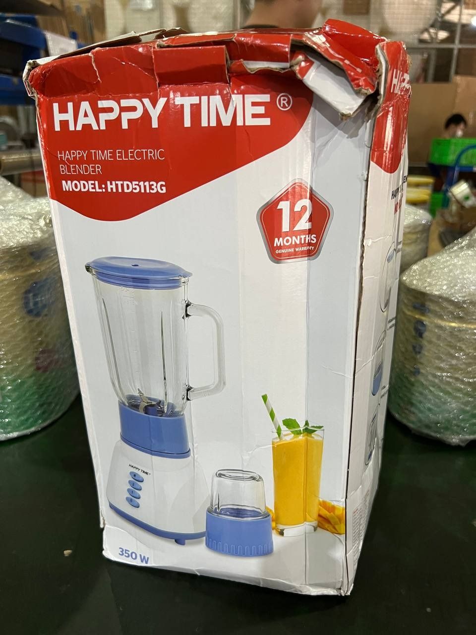 Máy Xay Sinh Tố Đa Năng Sunhouse HappyTime HTD5113G (Xanh) 350W - Hàng chính hãng