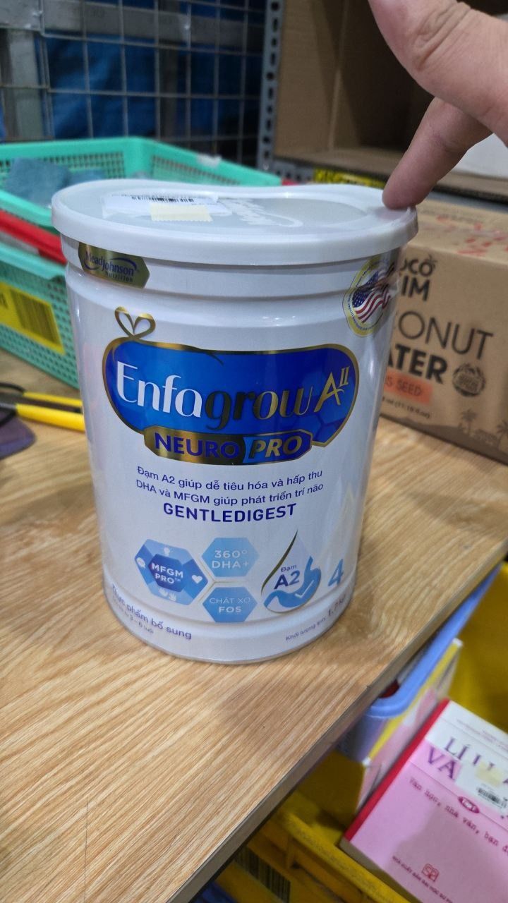 Sữa bột Enfagrow A2 Neuropro 4 1.7kg giúp dễ tiêu hóa, hấp thu dành cho trẻ 3-6 tuổi