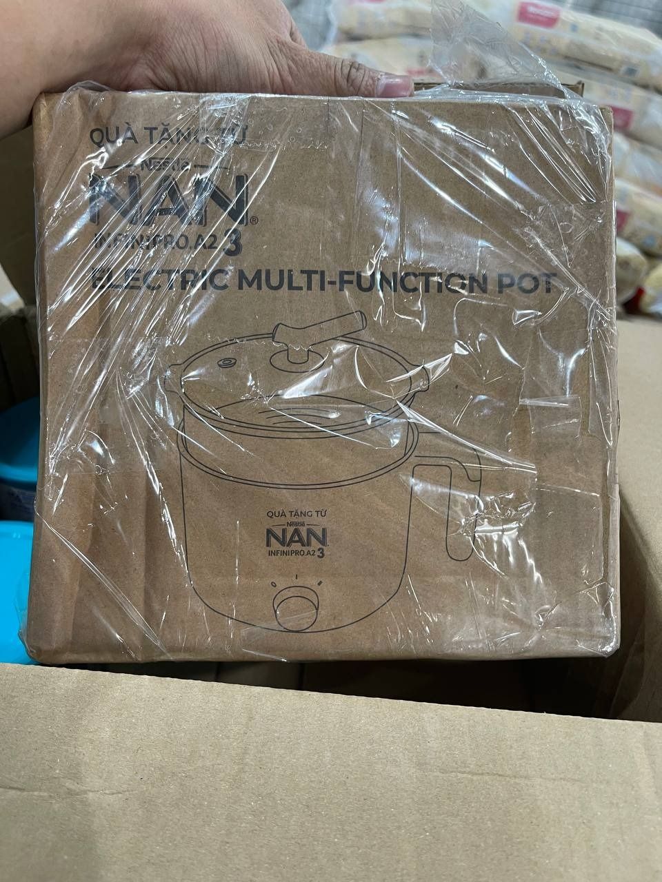 Bộ 3 lon Sữa bột NAN OPTIPRO PLUS 4 Nestle Bé 2-6 tuổi 800g/lon Giúp tiêu hóa tốt - Nồi đa năng