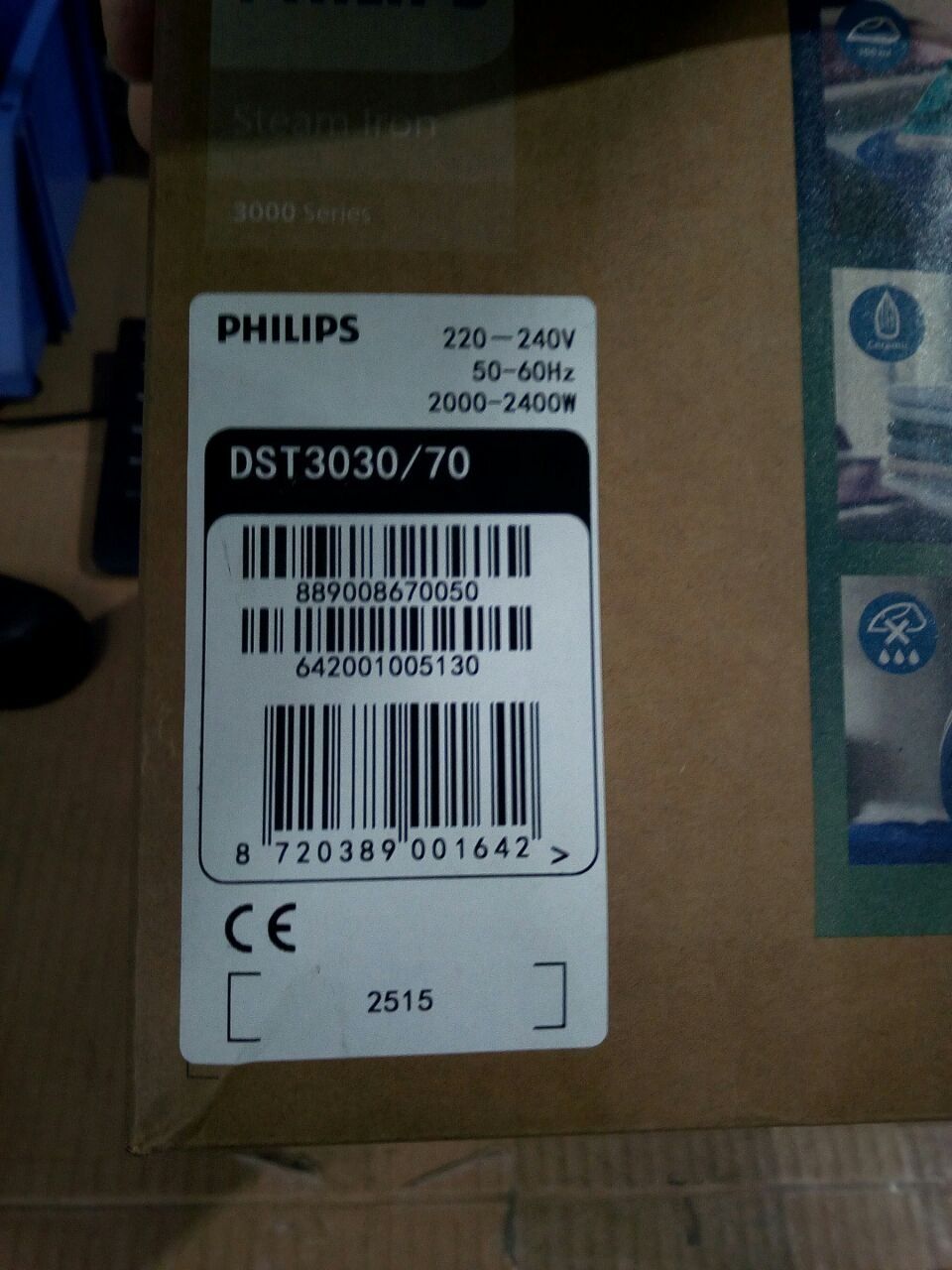 Bàn ủi hơi nước cầm tay PHILIPS DST3030/70 2400W - Hàng Chính Hãng