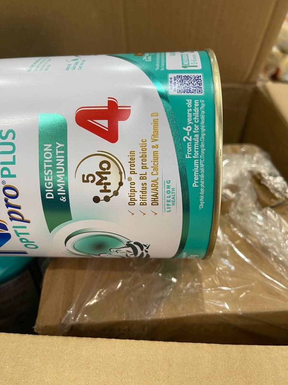 Bộ 3 lon Sữa bột NAN OPTIPRO PLUS 4 Nestle Bé 2-6 tuổi 800g/lon Giúp tiêu hóa tốt - Nồi đa năng