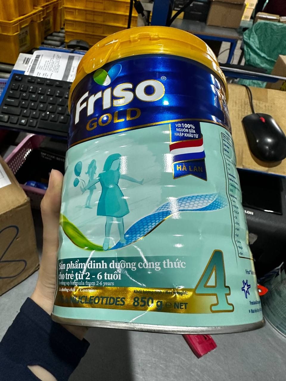 Sữa Bột Friso Gold 4 850g (Dành Cho Trẻ Từ 2 - 6 Tuổi)