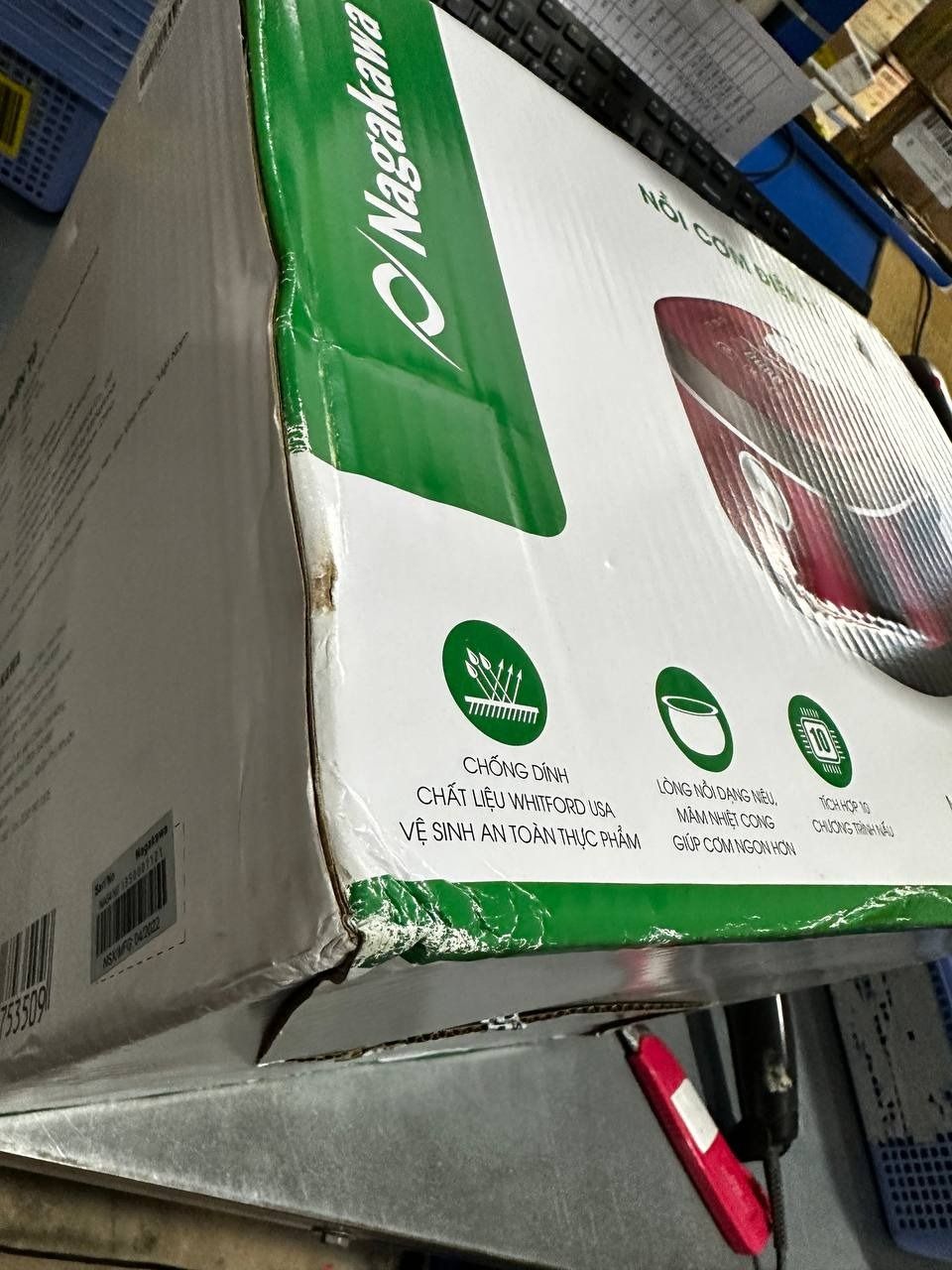 Nồi Cơm Điện Tử Lòng Niêu Nagakawa NAG0135 (1.8L - 900W) - Tích Hợp 10 Chương Trình Nấu - Hàng Chính Hãng