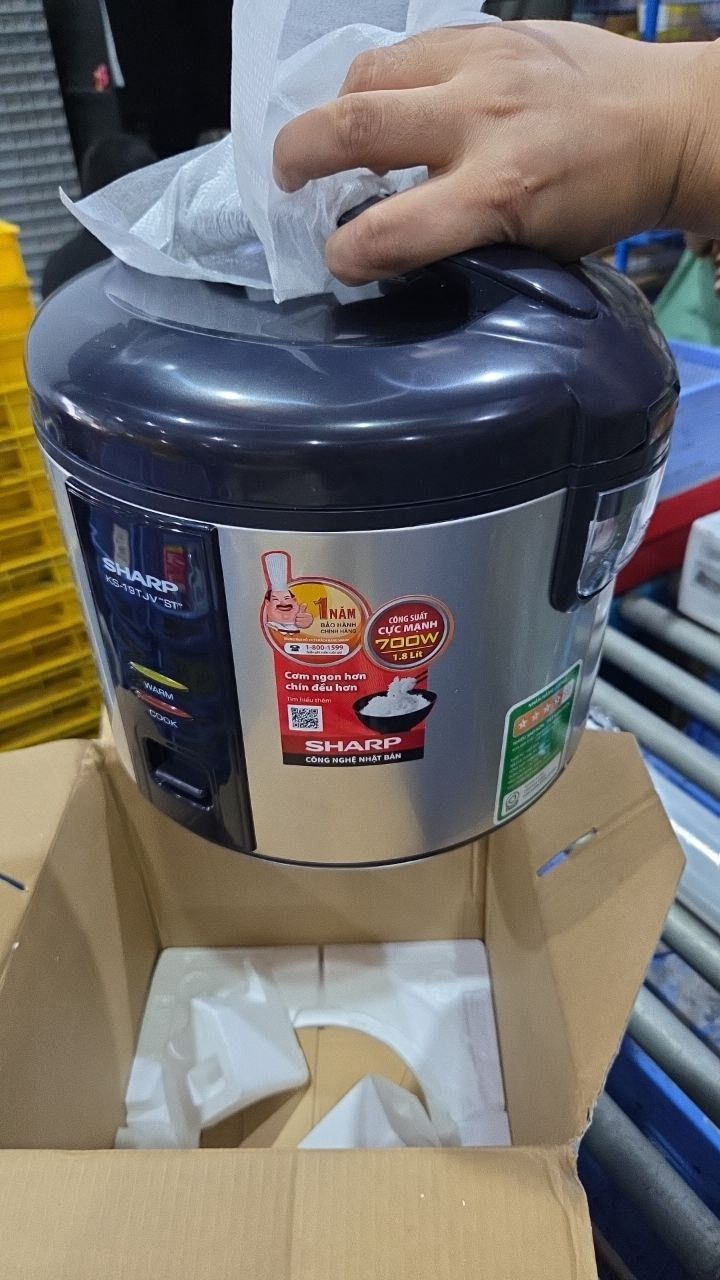 Nồi Cơm Điện Nắp Gài Sharp KS-19TJVST (1.8 Lít) - Hàng chính hãng