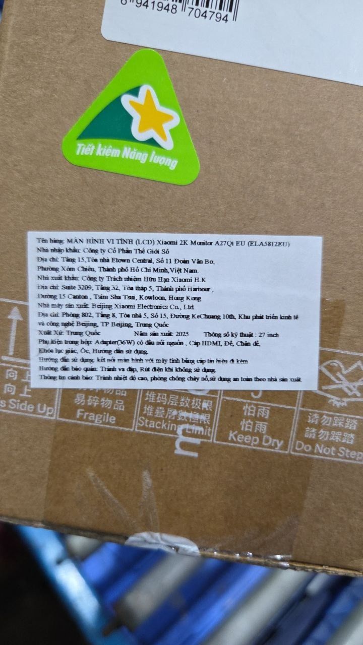 Màn hình Xiaomi A27QI 27 inch (2K/IPS/100HZ/6MS) - Hàng Chính Hãng
