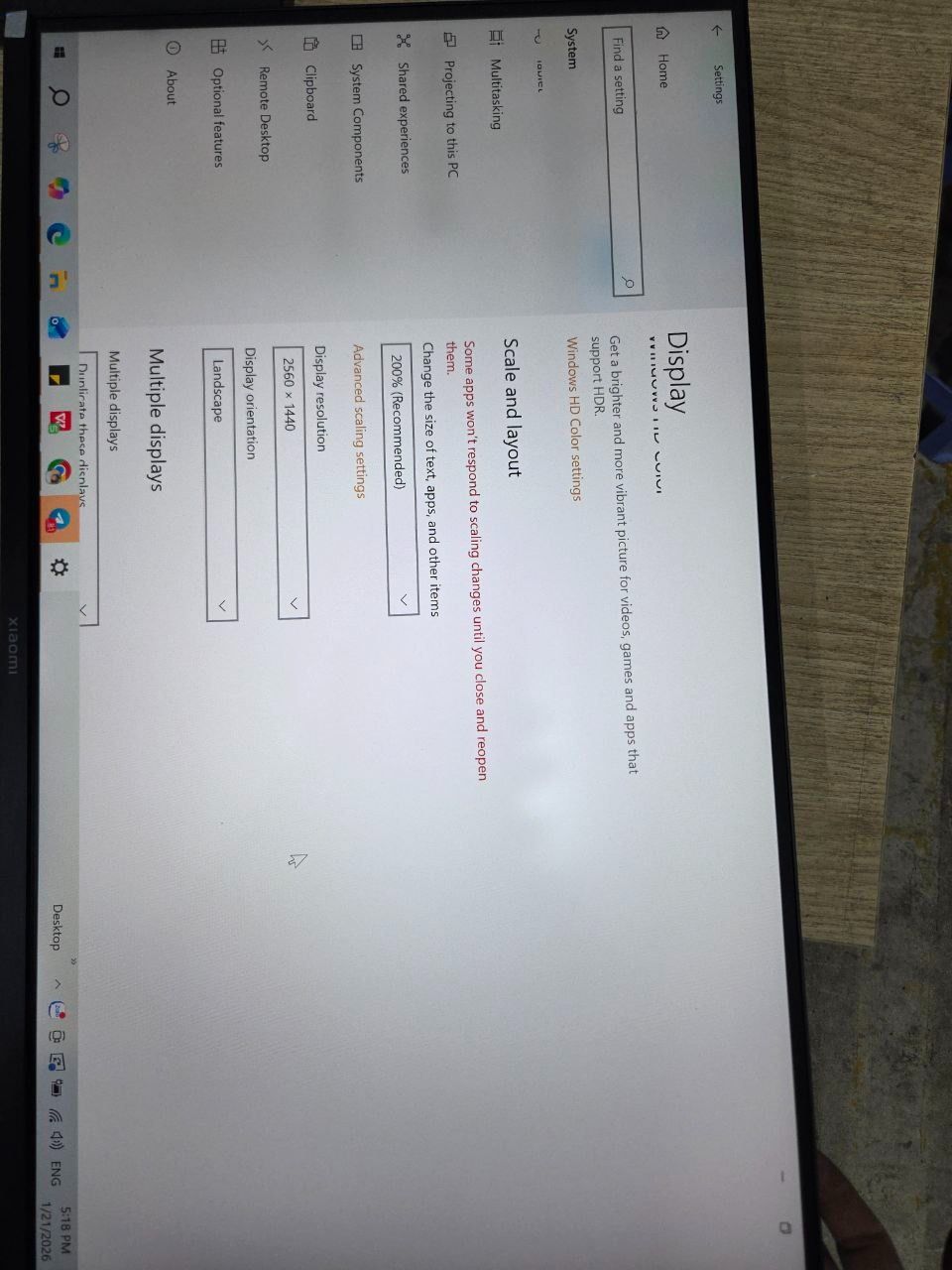 Màn hình Xiaomi A27QI 27 inch (2K/IPS/100HZ/6MS) - Hàng Chính Hãng