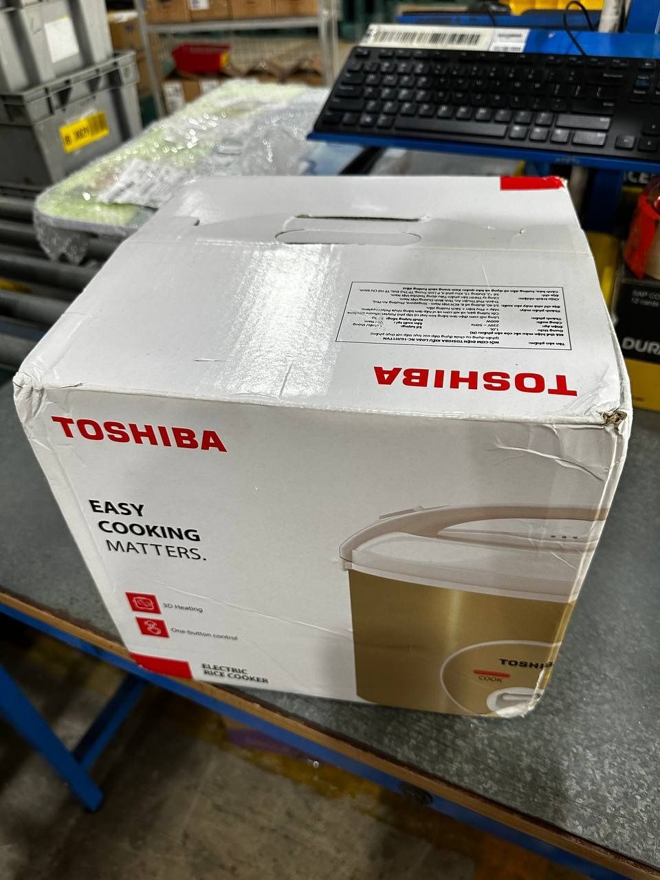 Nồi cơm nắp gài Toshiba 1 lít RC-10JH1TVN (600W)  - Hàng chính hãng