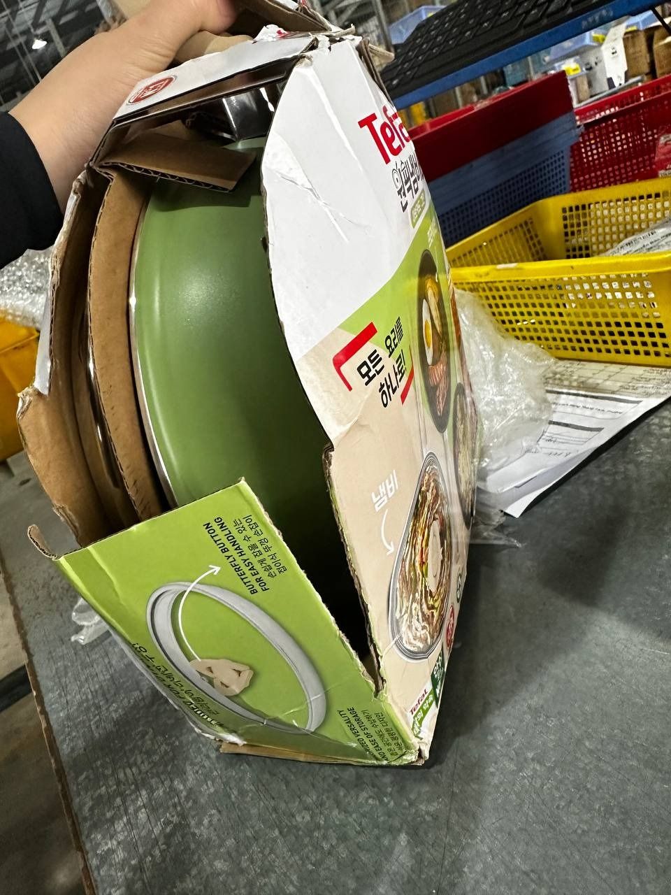 Chảo nồi có nắp chống dính đa năng Tefal One Pick Pot Pan 3 trong 1 - 22cm - Hàng chính hãng - Xanh