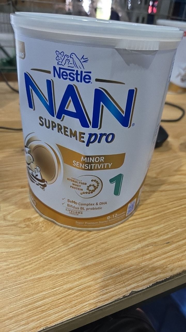 Sữa bột Nestlé NAN SUPREMEPRO 1 800g nhập khẩu Đức với 5HMO & đạm Gentle Optipro ( Dành cho trẻ từ 0 - 12 tháng tuổi)