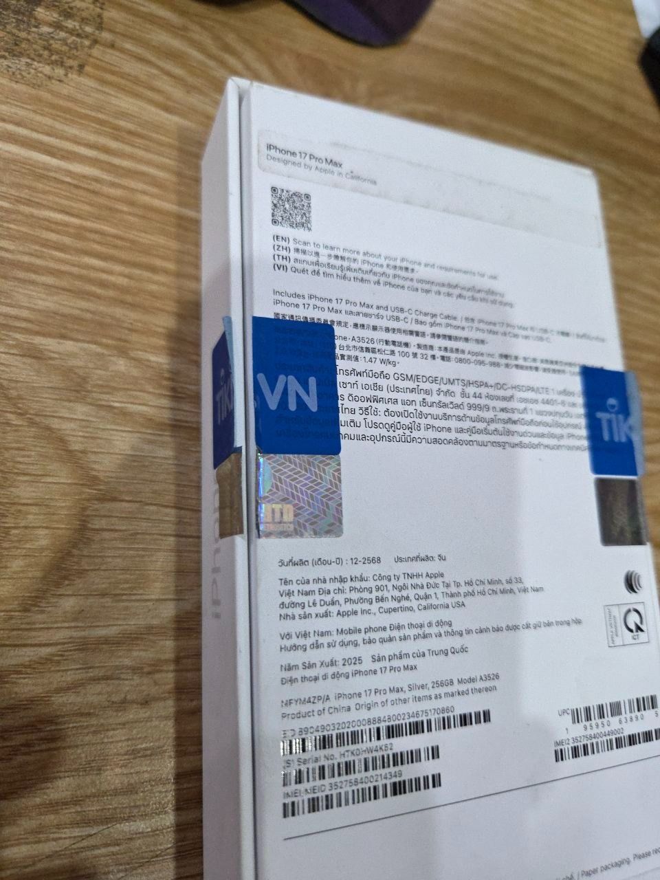Apple iPhone 17 Pro Max  - Bạc - 256GB