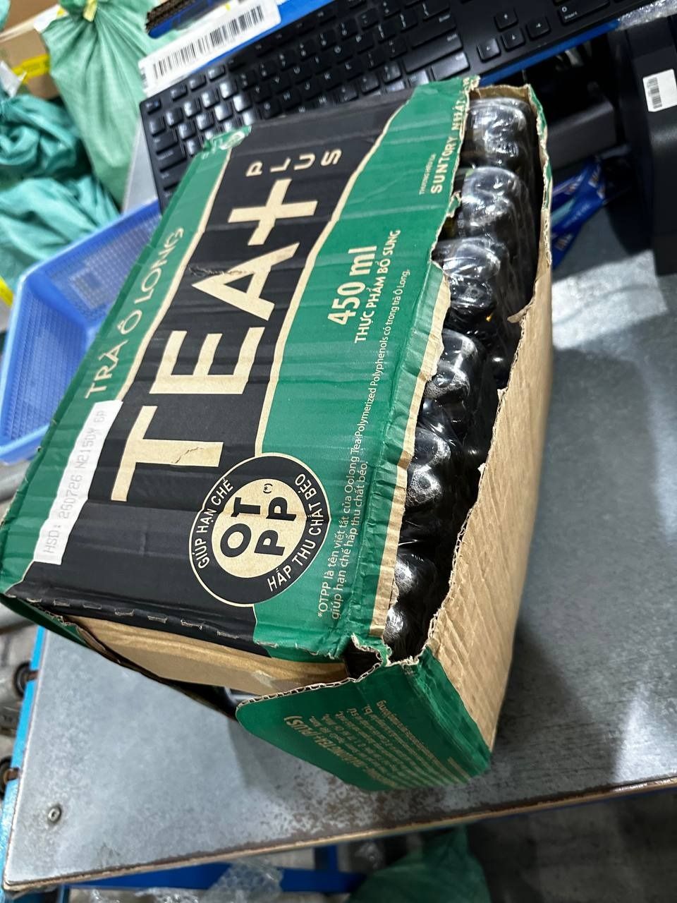 Thùng 24 Chai Trà Ô Long Tea+ Plus (450ml/Chai)