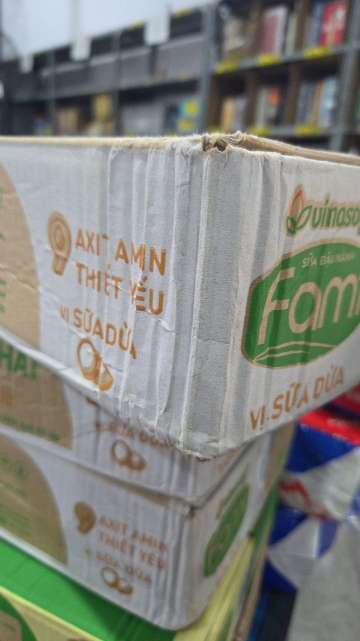 Thùng Sữa Đậu Nành Vinasoy Fami Nguyên Chất Vị Sữa Dừa (200ml x 36 Hộp)