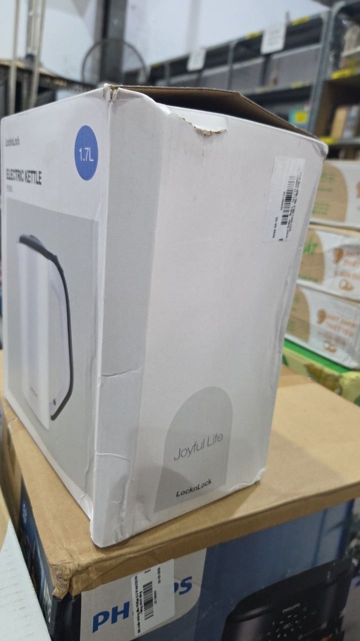 Bình Đun Siêu Tốc 2 lớp Lock Lock EJK738WHT (1.7 Lít) - Trắng - Hàng chính hãng
