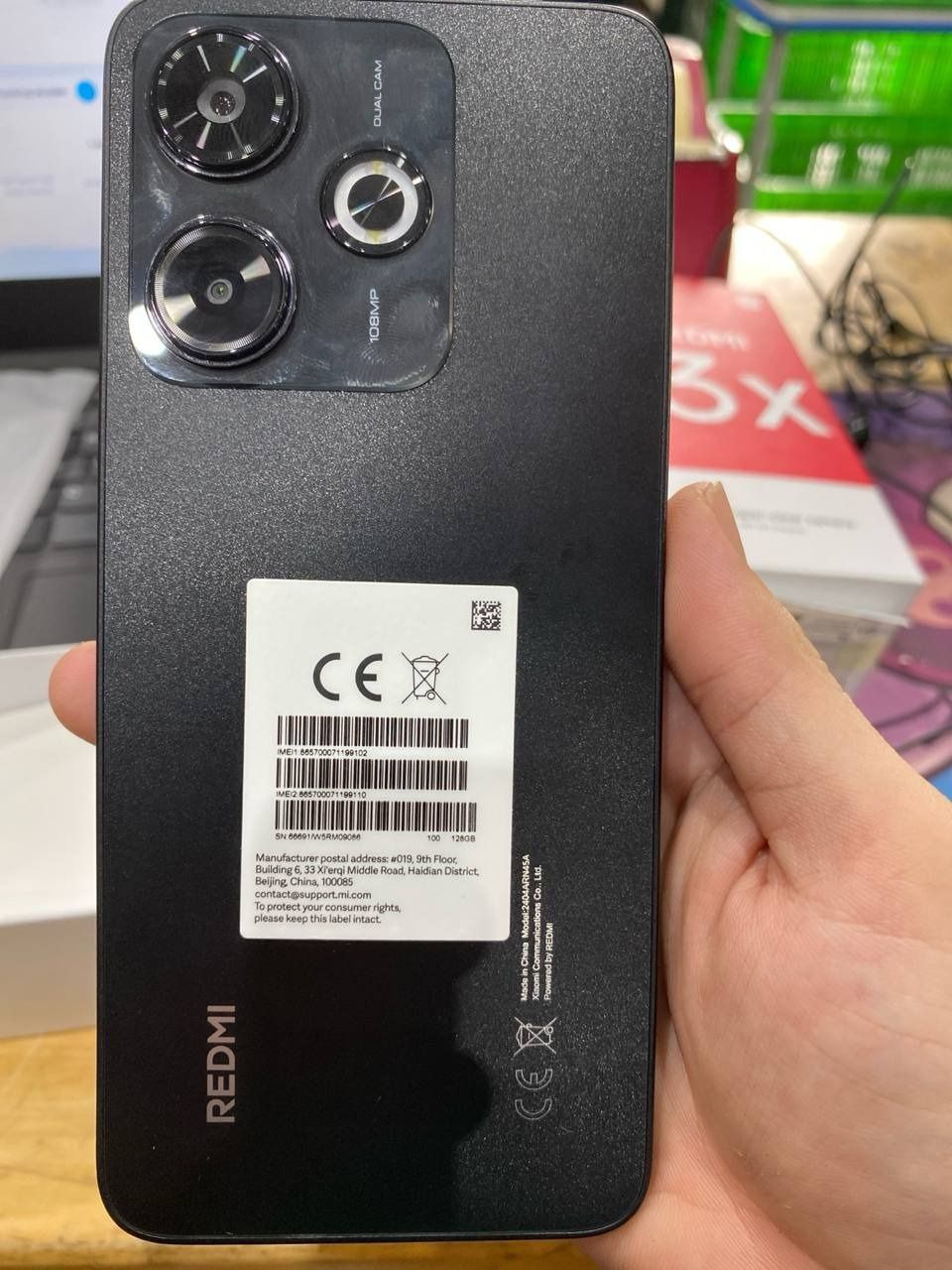 Điện thoại Xiaomi Redmi 13x - Hàng chính hãng - Đen - (6GB/128GB)