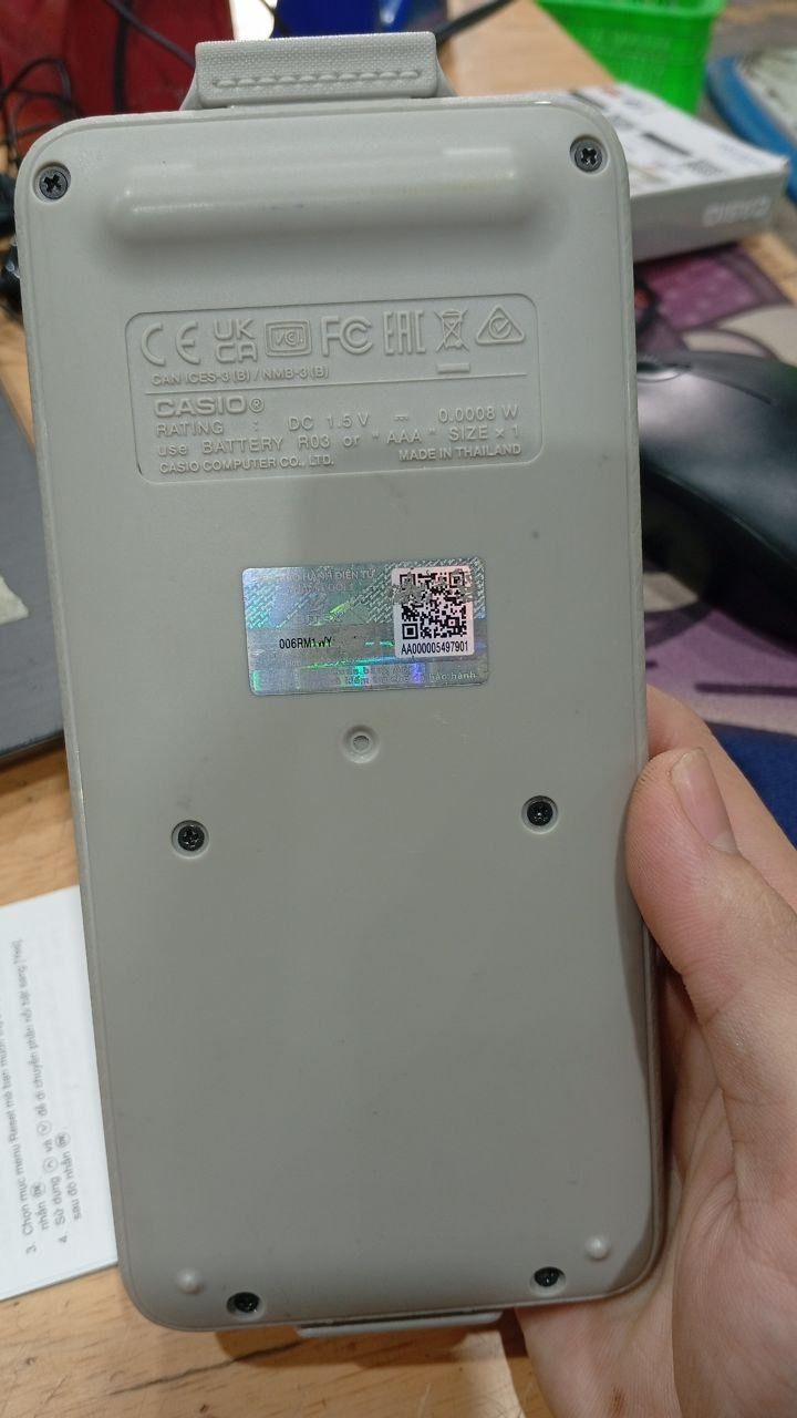 Máy Tính CASIO FX-880BTG - Màu Xám