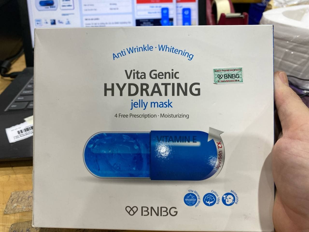 Combo 10 Mặt Nạ BNBG Hydrating Vita Genic Jelly Mask Dưỡng Ẩm Da Đa Tầng 30mlx10