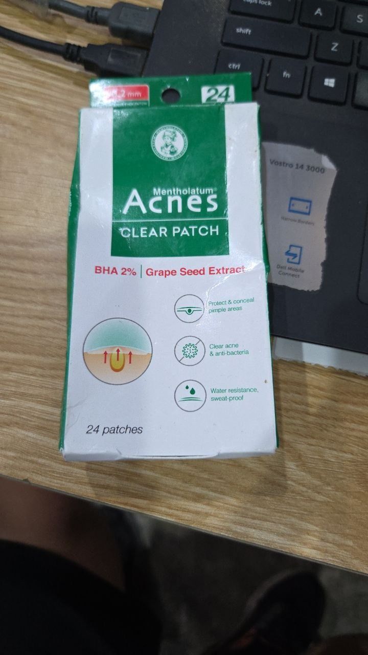 Miếng dán mụn giúp giảm mụn sưng viêm Acnes Clear Patch (24 Miếng)