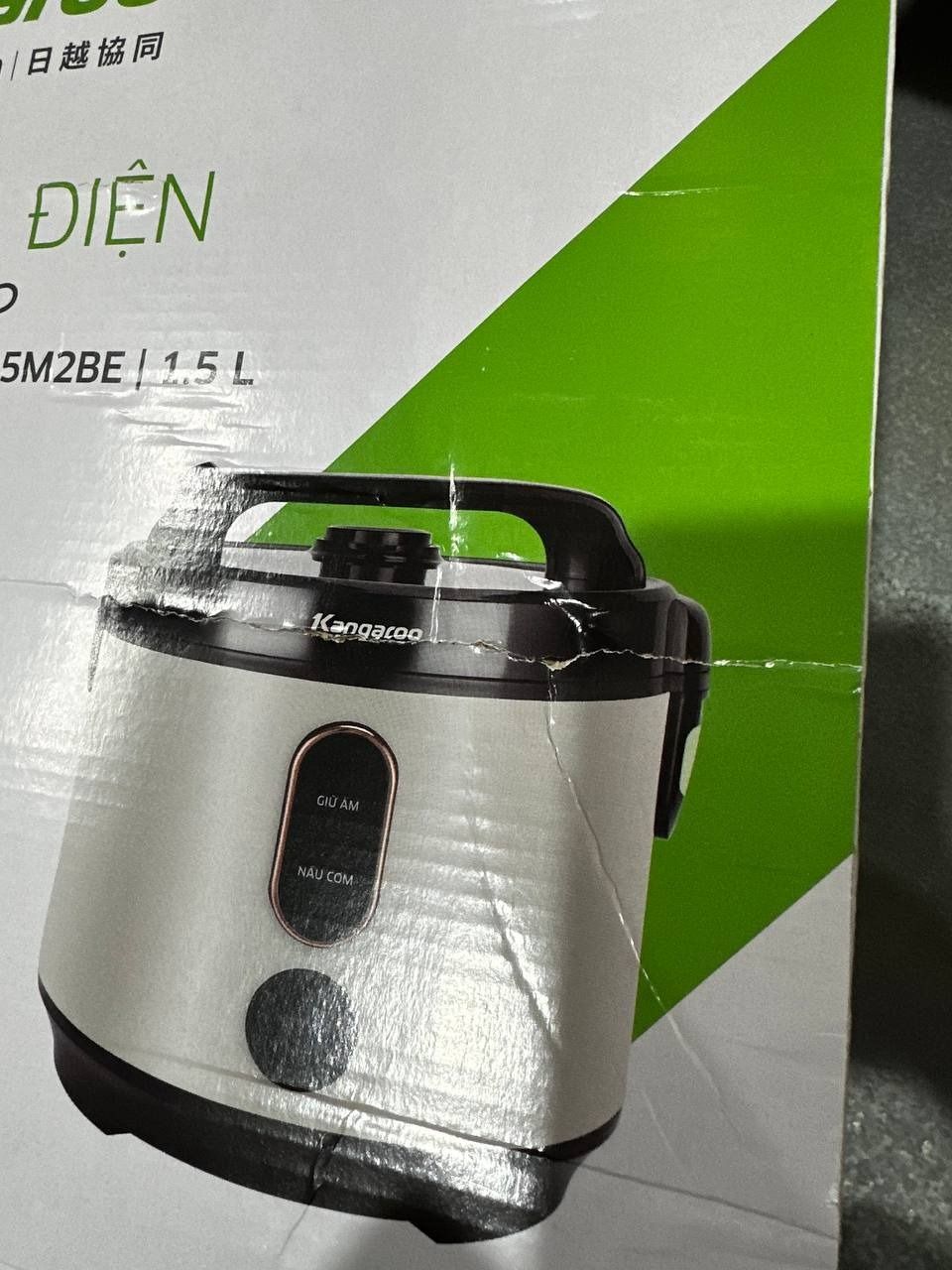 Nồi cơm điện 1,5L Kangaroo KGRC15M2BE - Hàng chính hãng