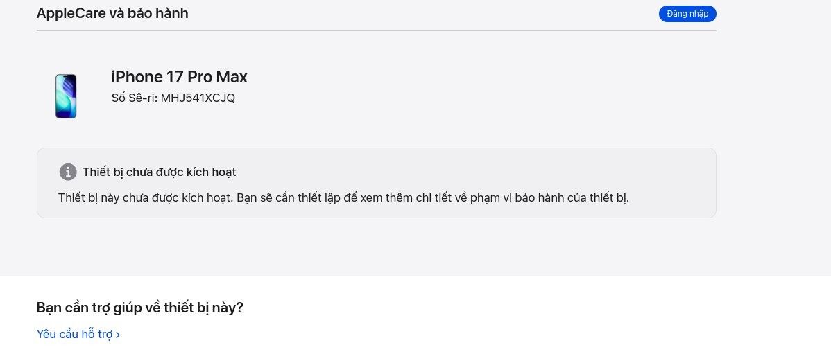 Apple iPhone 17 Pro Max  - Bạc - 256GB