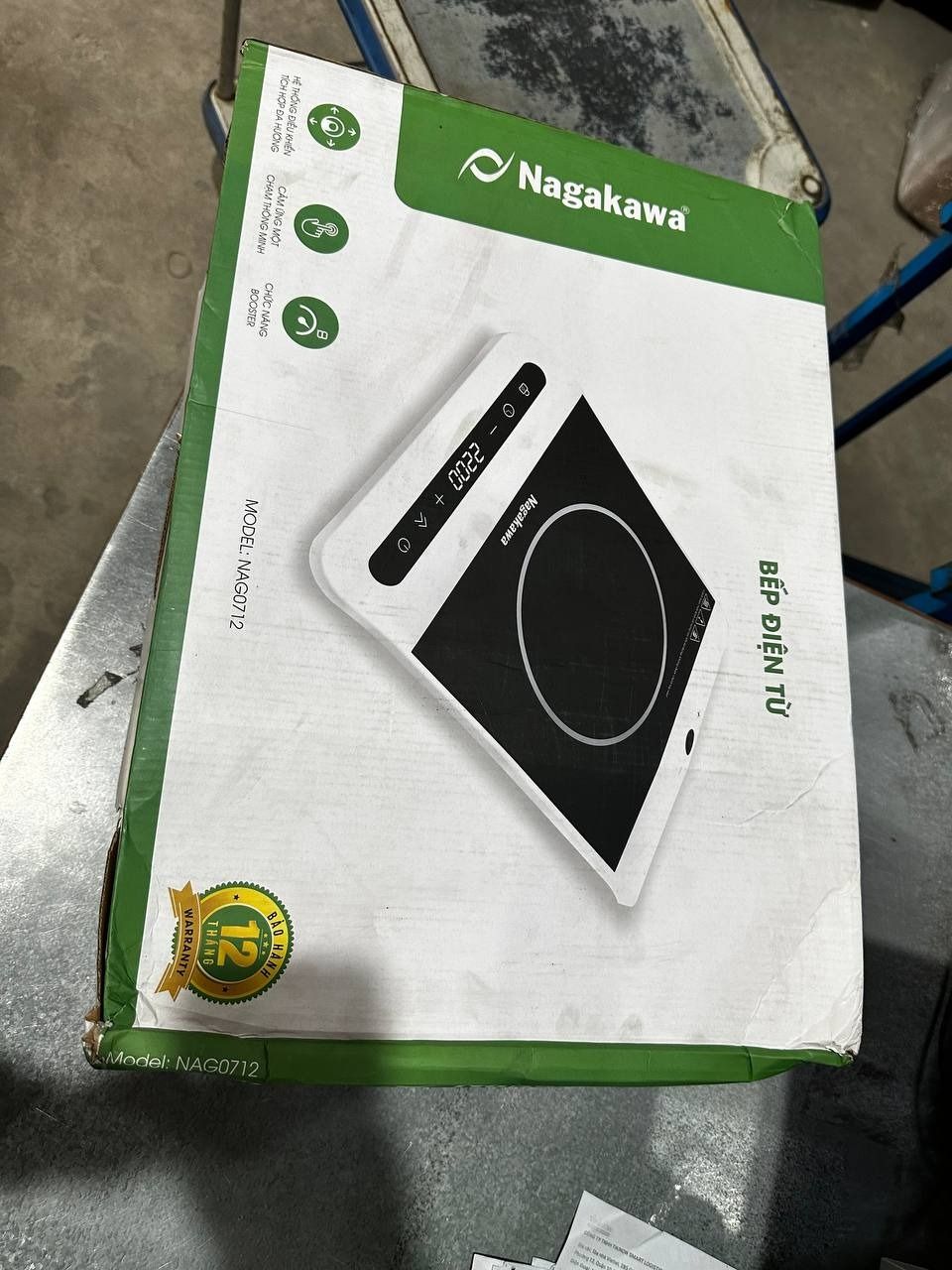 Bếp Từ Điều Khiển Cảm Ứng 2 Hướng Nagakawa NAG0712 (2200W) - Chức Năng Booster Nấu Nhanh - Hàng Chính Hãng