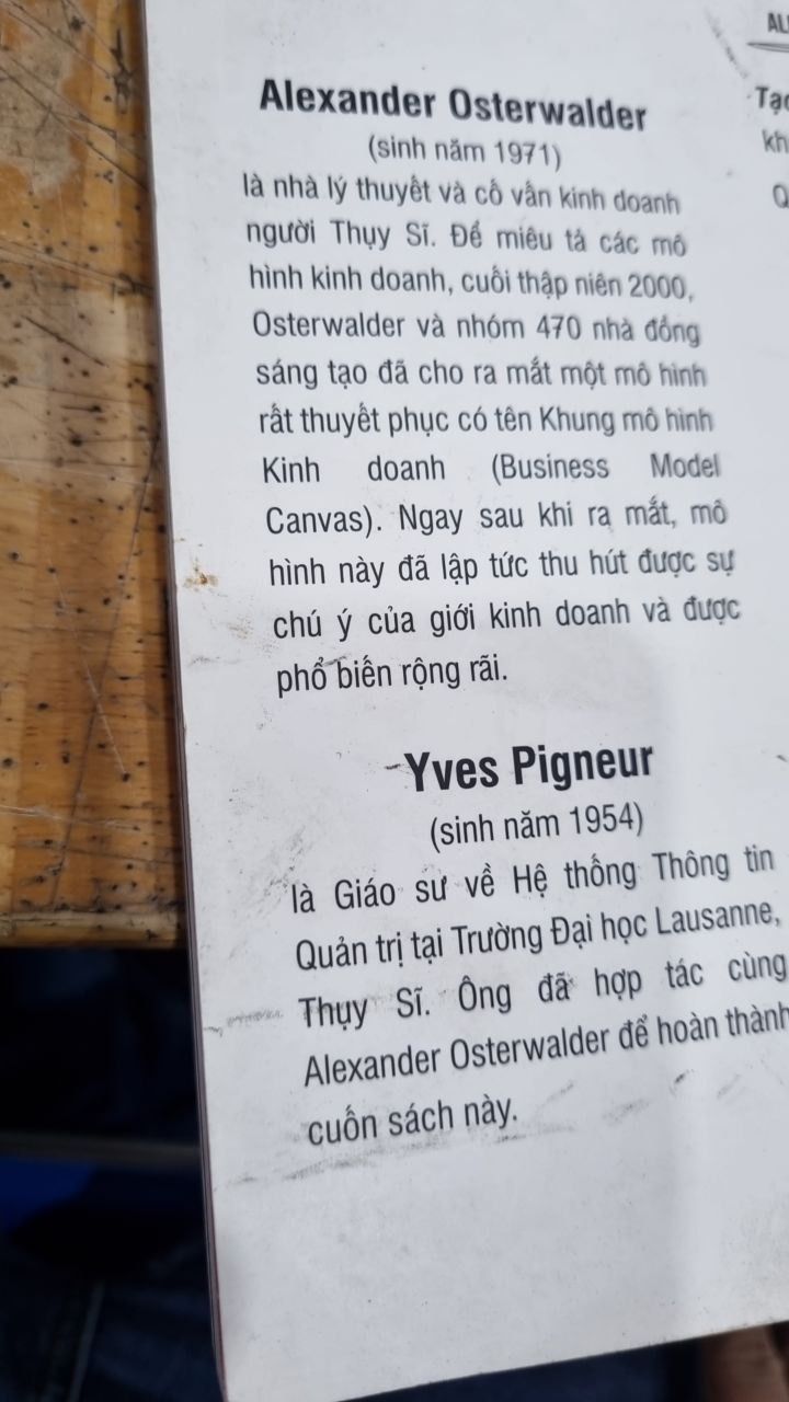 Tạo Lập Mô Hình Kinh Doanh (Tái bản)