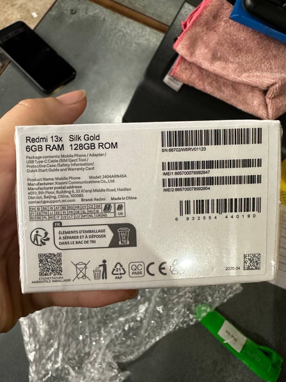 Điện thoại Xiaomi Redmi 13x - Hàng chính hãng - Vàng - (6GB/128GB)