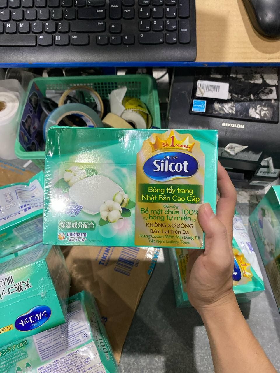 Combo 6 Hộp Silcot Bông Trang Điểm (bông tẩy trang) Nhật Bản Cao Cấp (66 Miếng/Hộp)