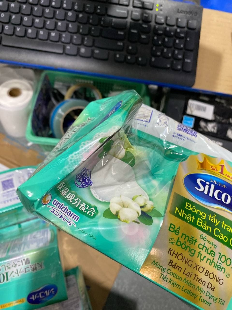 Combo 6 Hộp Silcot Bông Trang Điểm (bông tẩy trang) Nhật Bản Cao Cấp (66 Miếng/Hộp)