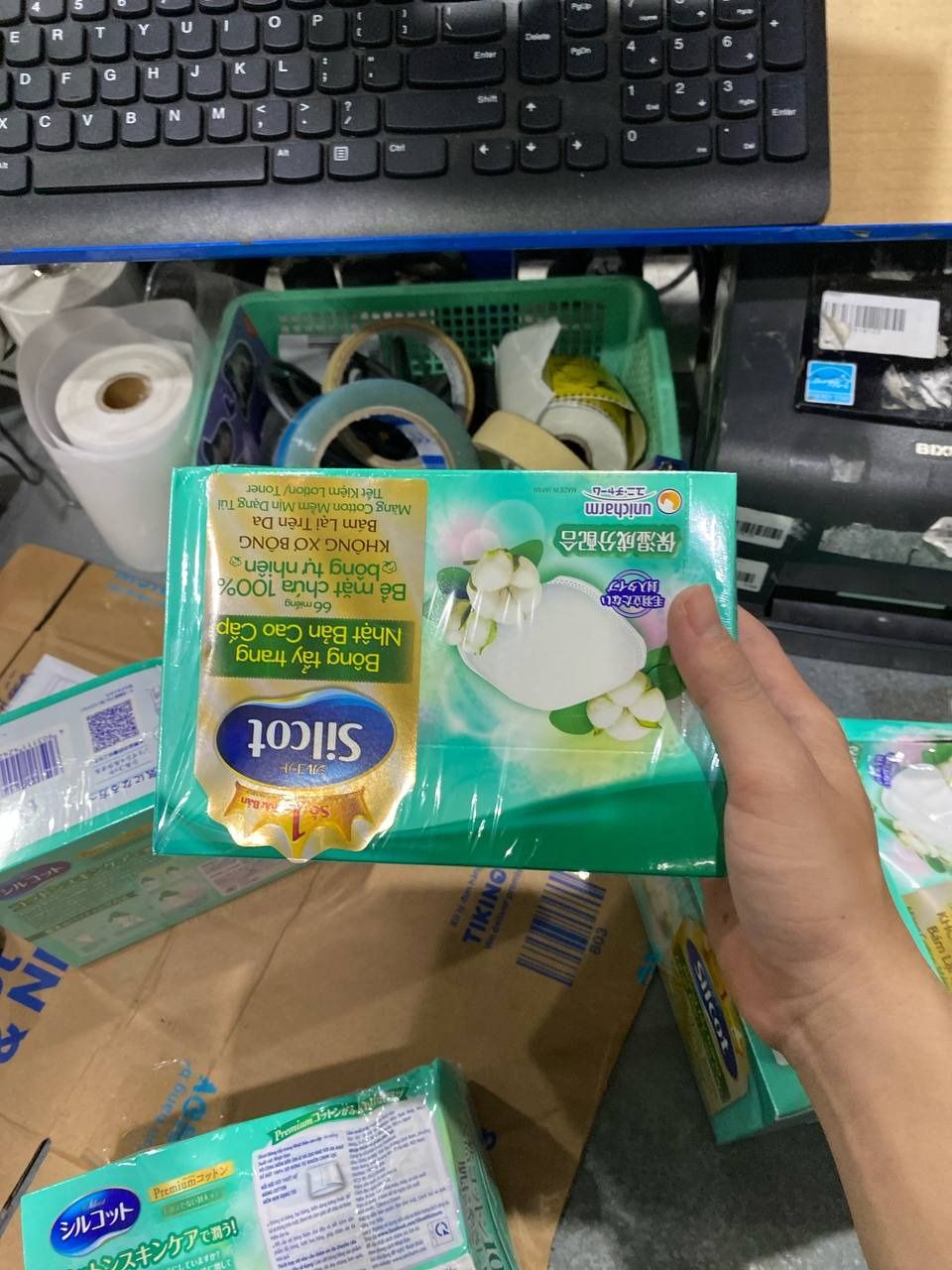 Combo 6 Hộp Silcot Bông Trang Điểm (bông tẩy trang) Nhật Bản Cao Cấp (66 Miếng/Hộp)