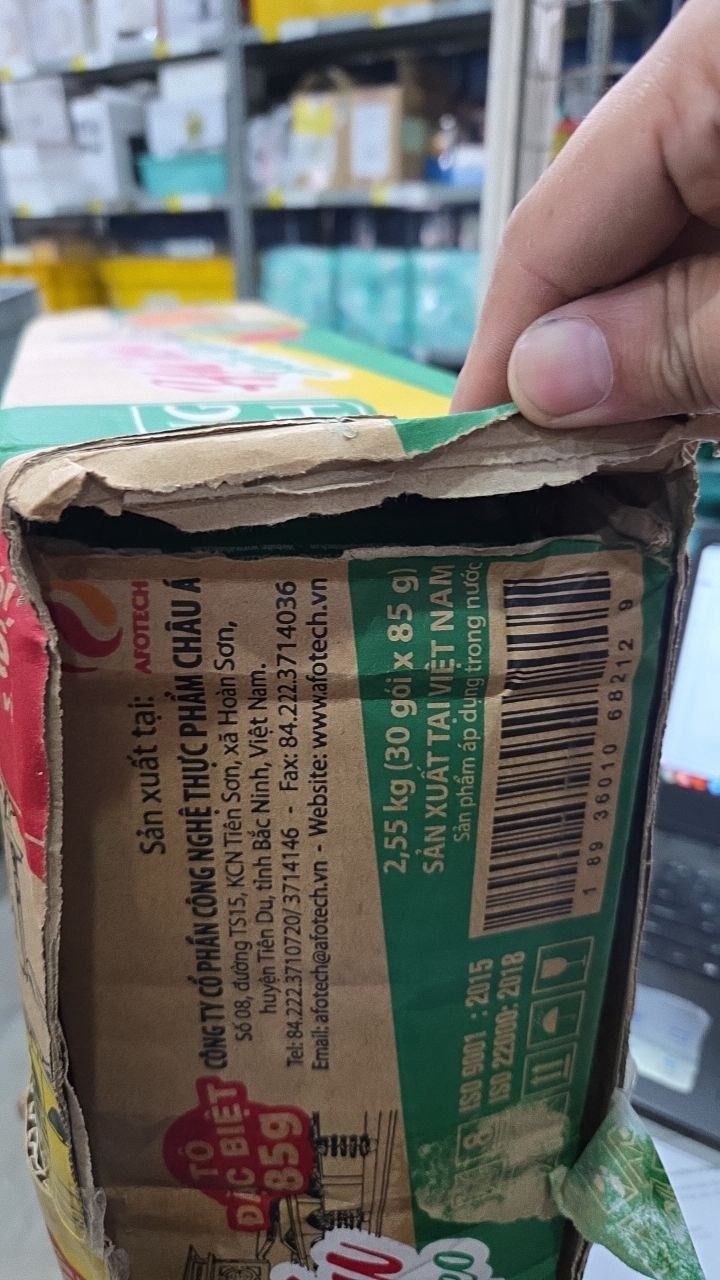 Thùng 30 Gói Hủ Tiếu Sườn Heo Cung Đình (85g x 30 gói)