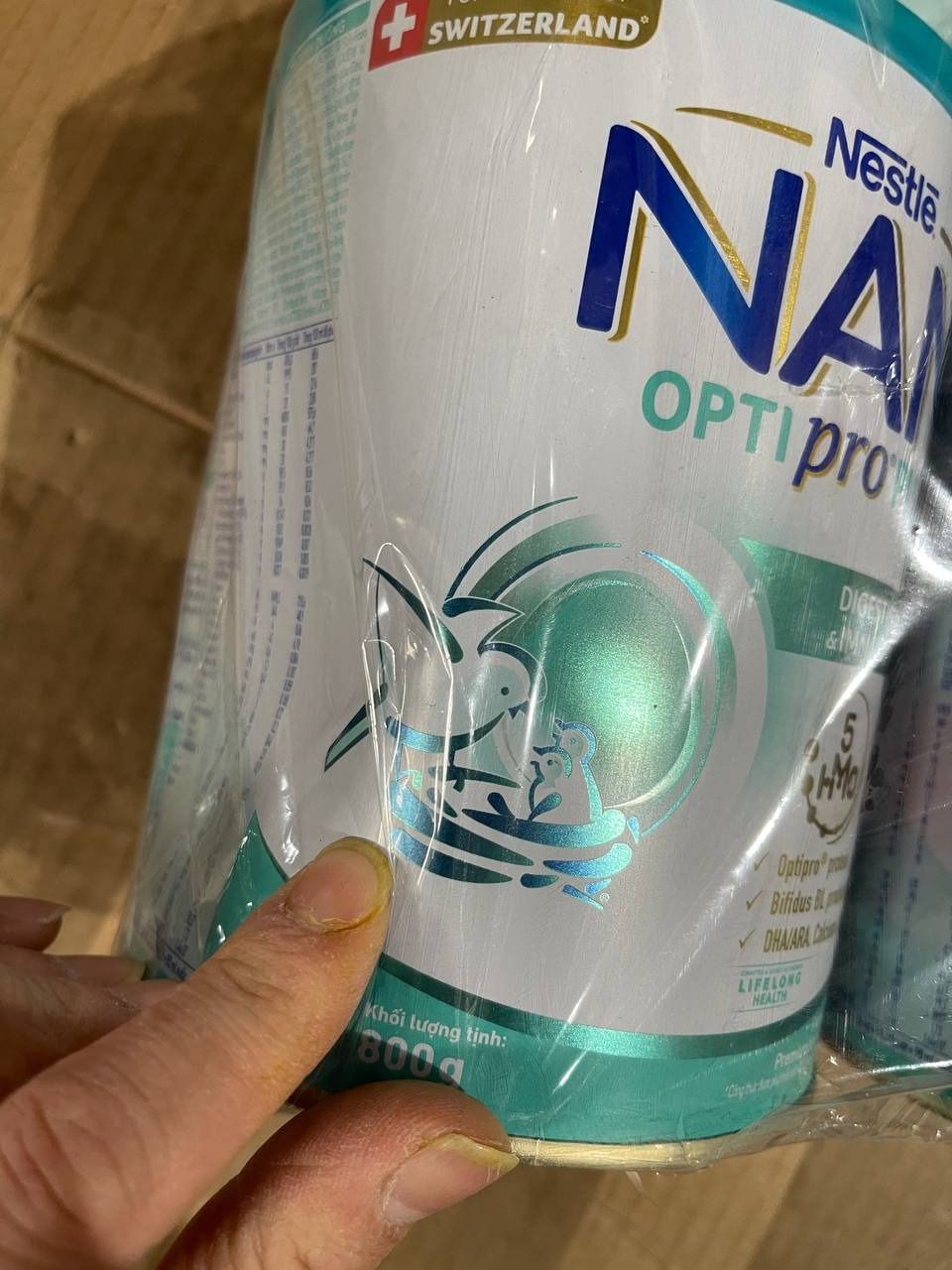 [Tặng Bình nước tuần lộc] Bộ 2 lon Sữa bột Nestlé NAN OPTIPRO PLUS 4 800g/lon với 5HMO Giúp tiêu hóa tốt + Tăng cường đề kháng - Bé 2-6 tuổi