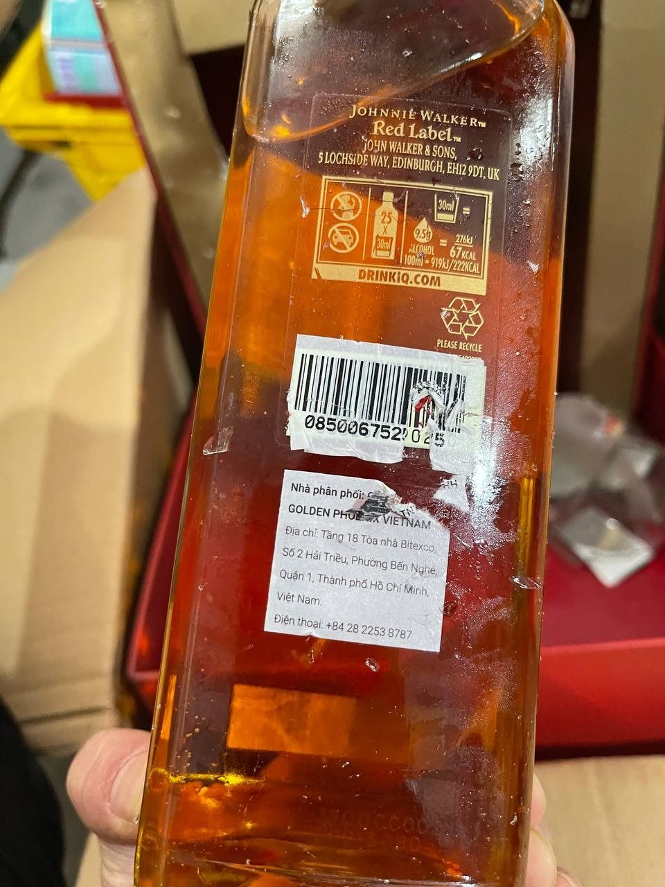 Hộp quà combo 2 chai rượu Johnnie Walker Red Label Blended Scotch Whisky 40% 750ml