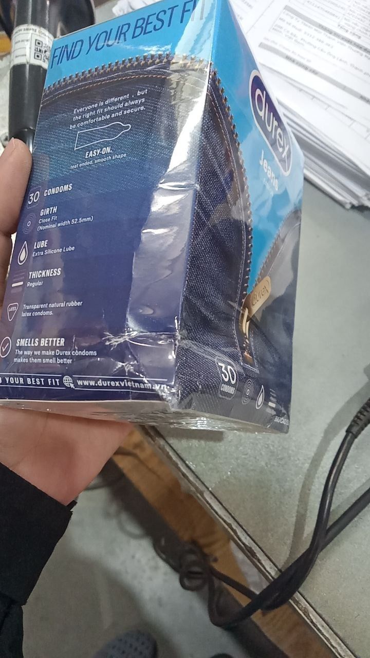 Bao cao su Durex Jeans Hộp 30 bao