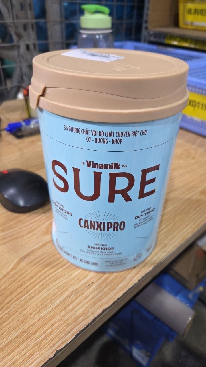 Sữa bột Vinamilk CanxiPro 900g (Hộp thiếc) - Sữa bổ sung Canxi cho người già cao tuổi, Tốt cho xương khớp - 900g