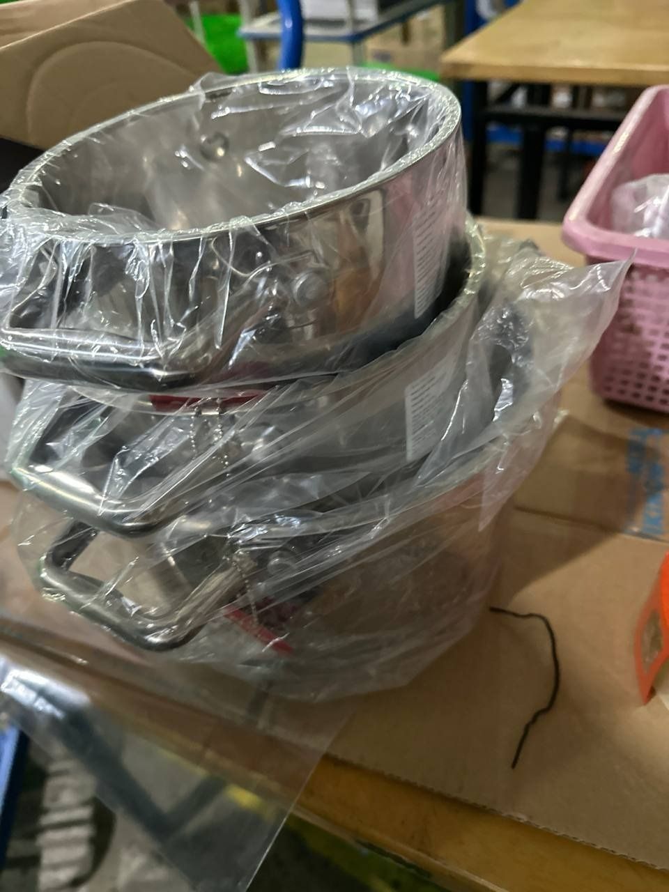 [THANH LÝ] Bộ nồi 5 đáy Inox 304 Elmich Berlin EL 3980 Size 16, 18, 22cm