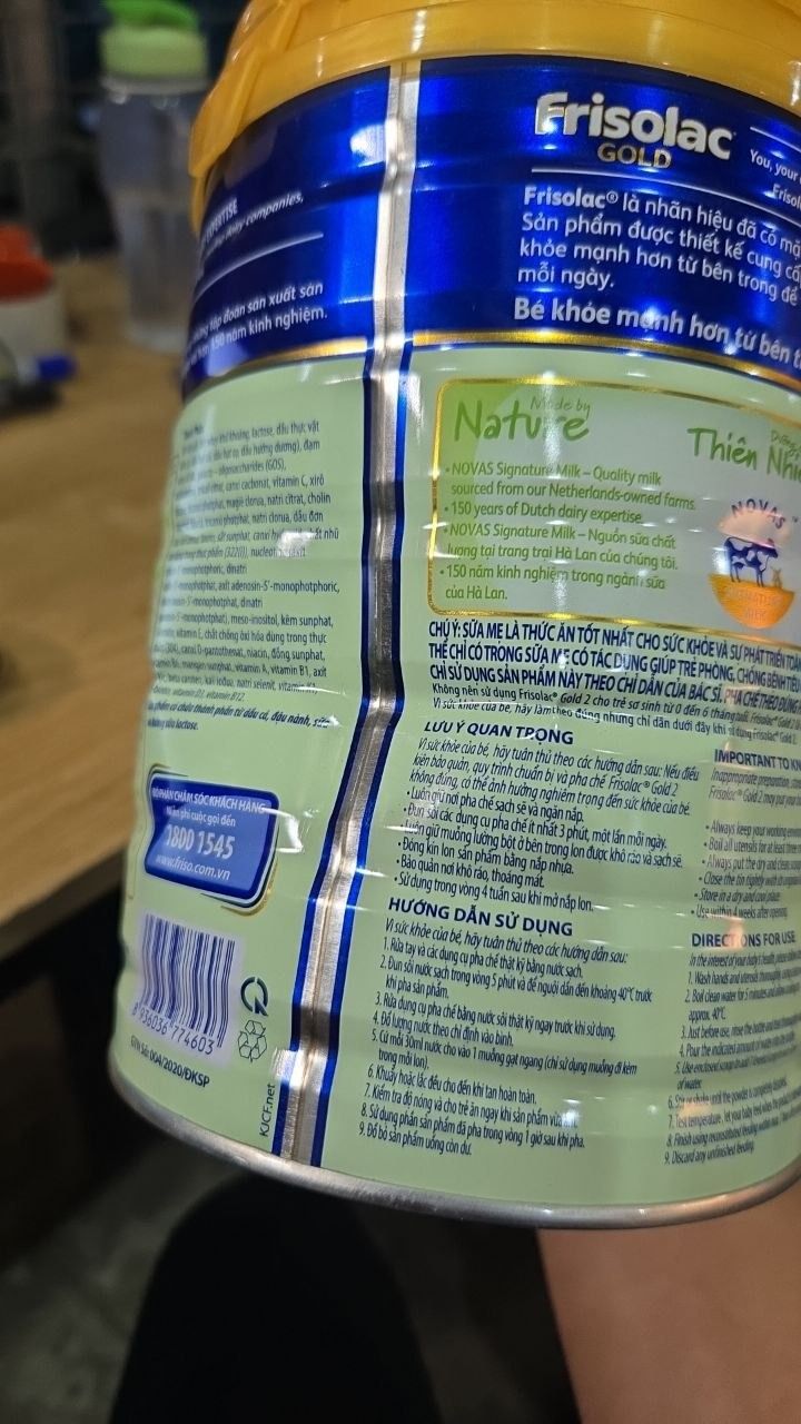 Sữa Bột Frisolac Gold 2 800G/850G Dành Cho Trẻ Từ 6 - 12 Tháng Tuổi