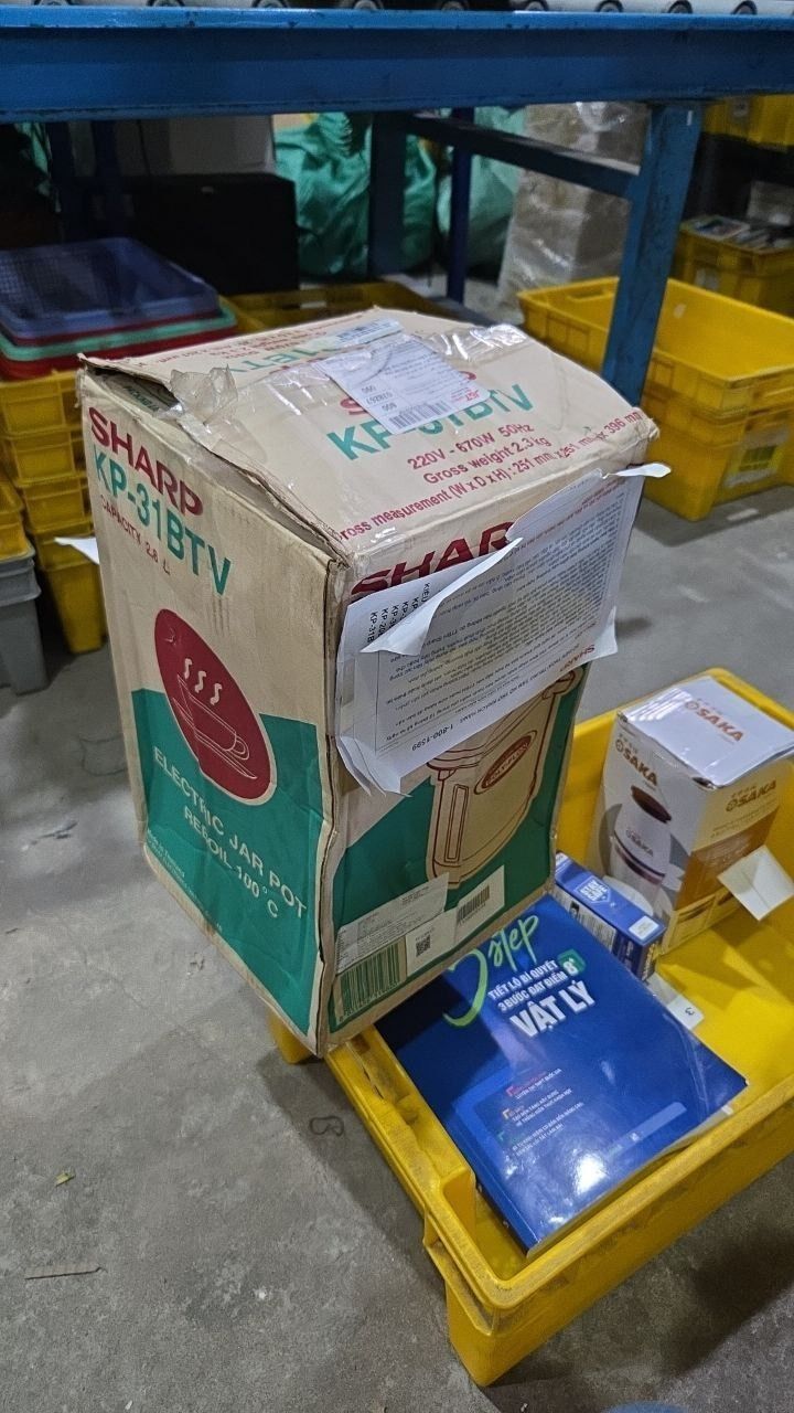 Bình Thủy Điện Sharp KP-31BTV RD/CU (2.8L) - Họa Tiết Ngẫu Nhiên - Hàng chính hãng