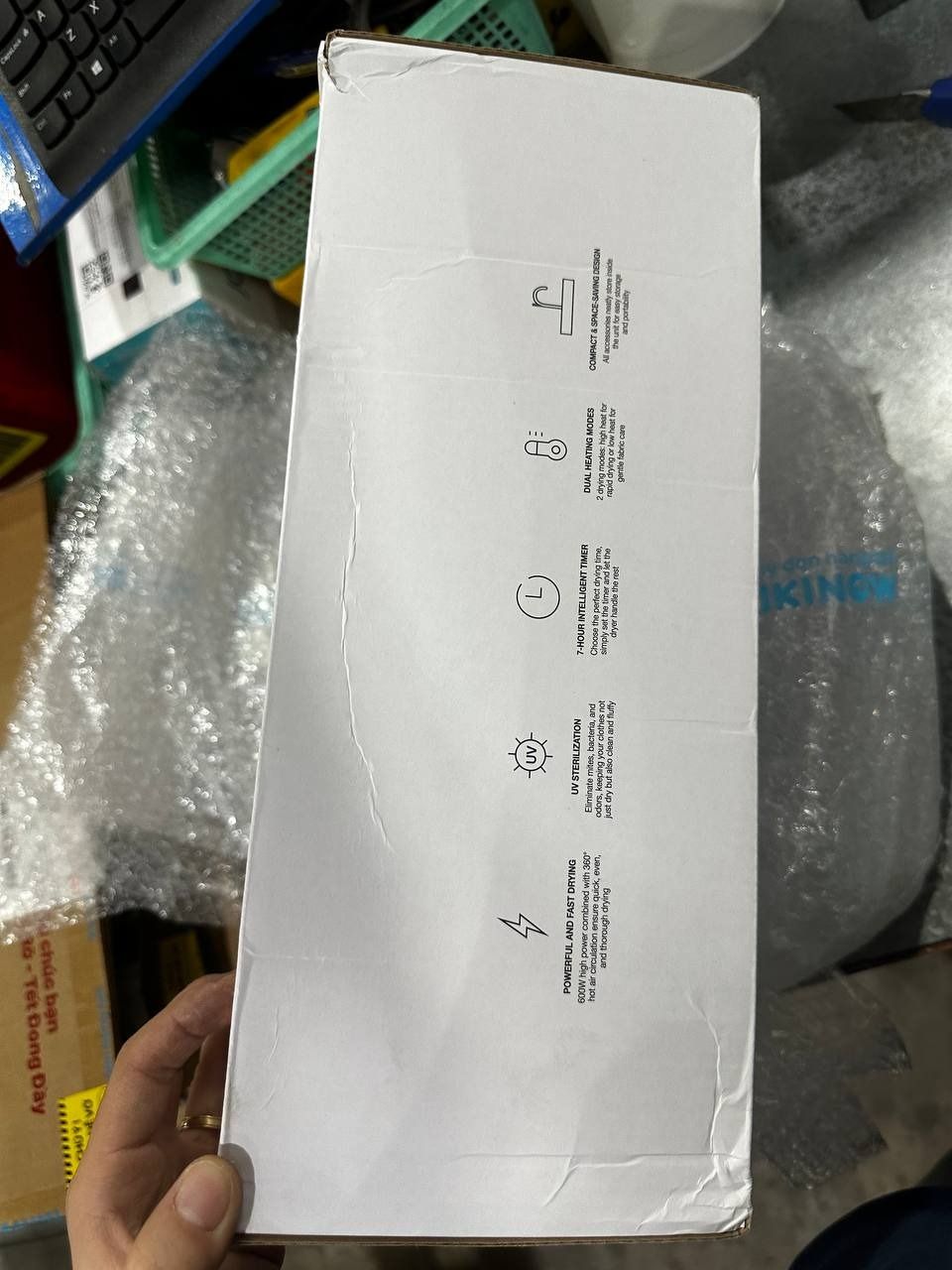 Máy sấy khuẩn quần áo LocknLocK,khử khuẩn tia UV,công nghệ sưởi PTC - END112IVY - Hàng chính hãng