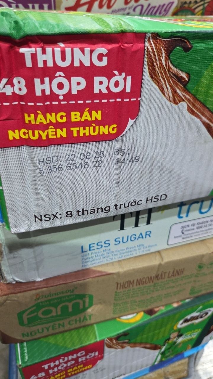 Thùng 48 Hộp Sữa Nestlé MILO Nước (180ml / Hộp) - không màng nhựa