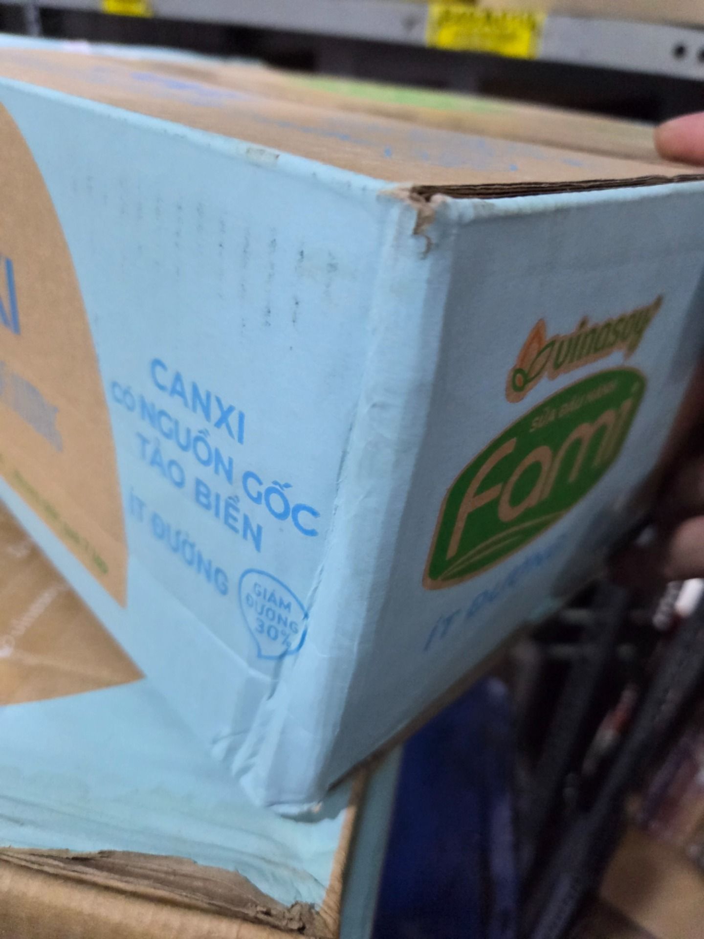 Thùng Sữa đậu nành Vinasoy Fami Canxi ít đường (200ml x 40 bịch)